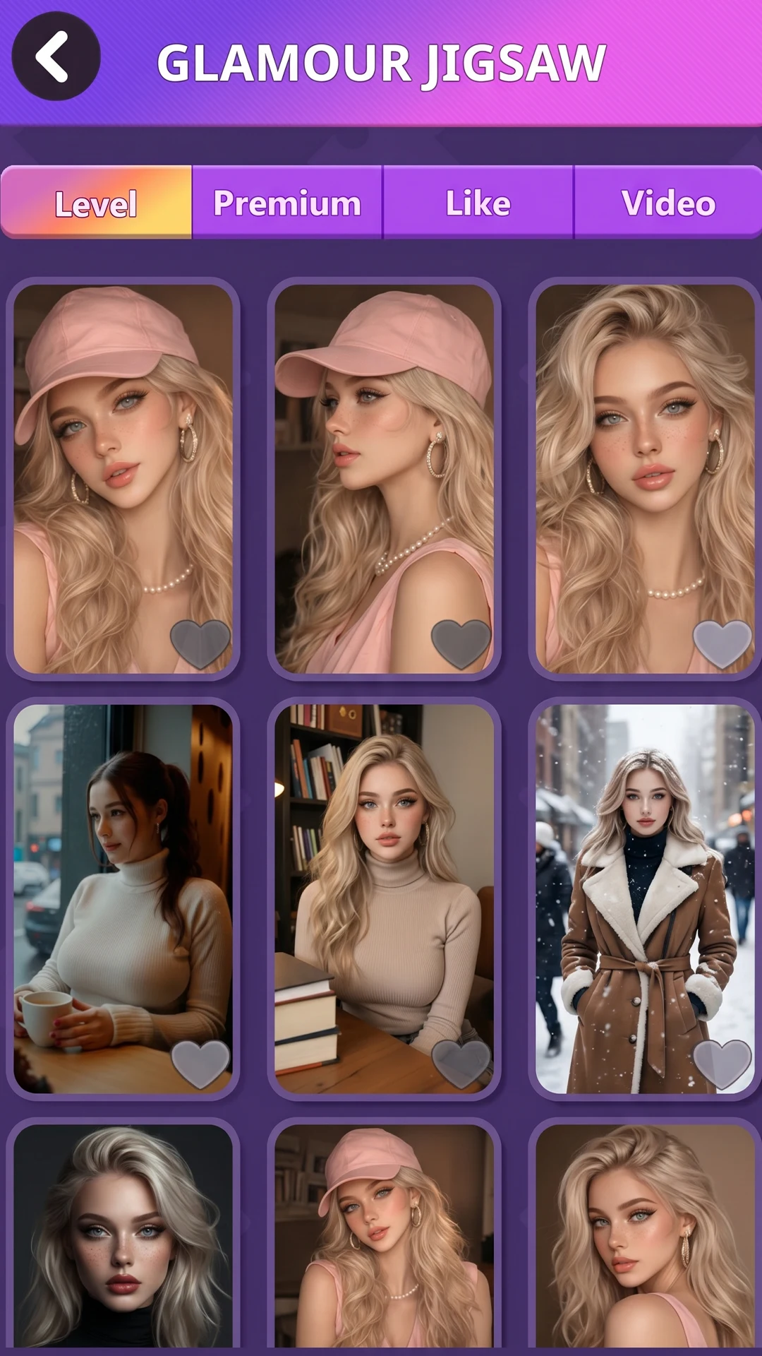 Glamour jigsaw Girls Color Fan screenshot